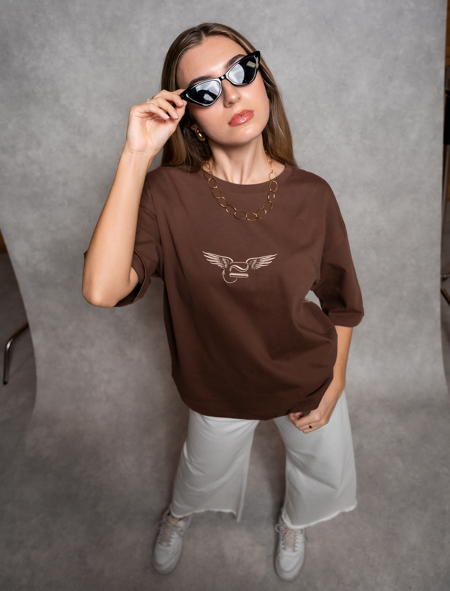 Camiseta Marrón Oversized - Dualidad