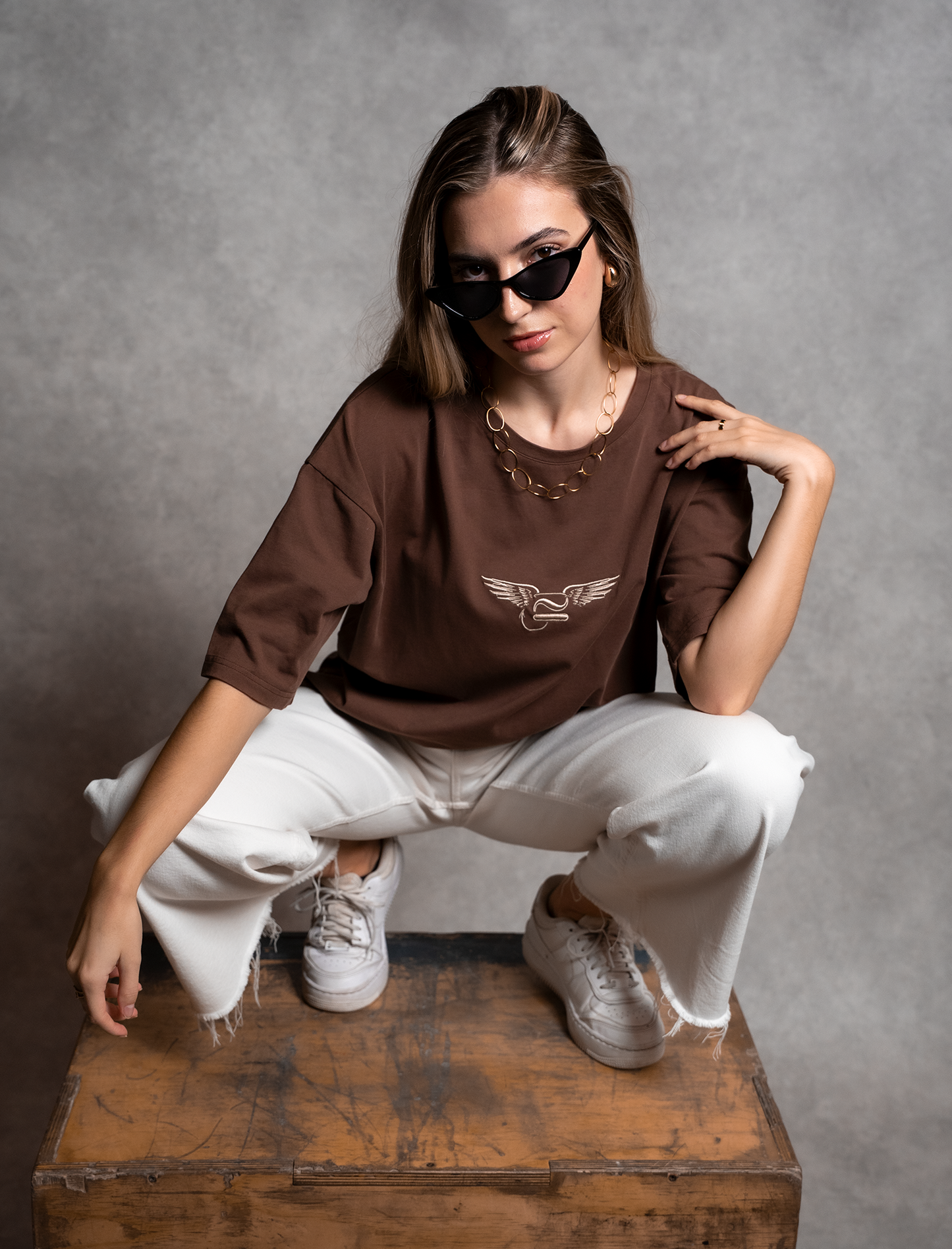 Camiseta Marrón Oversized - Dualidad