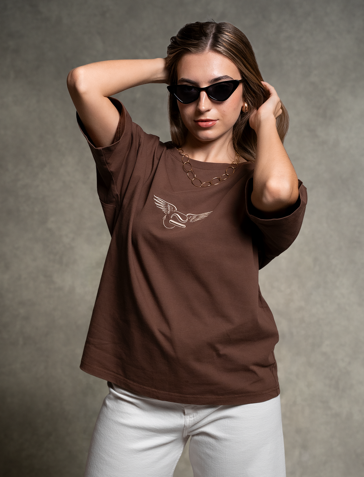 Camiseta Marrón Oversized - Dualidad