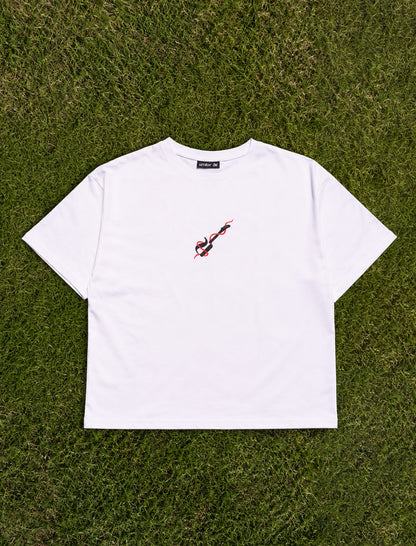 Camiseta Blanca Oversized - Real Rockstar