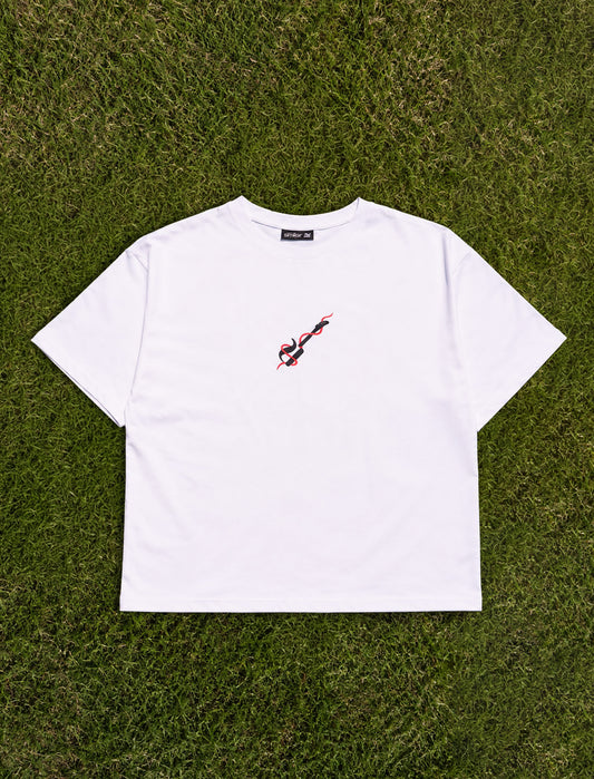 Camiseta Blanca Oversized - Real Rockstar